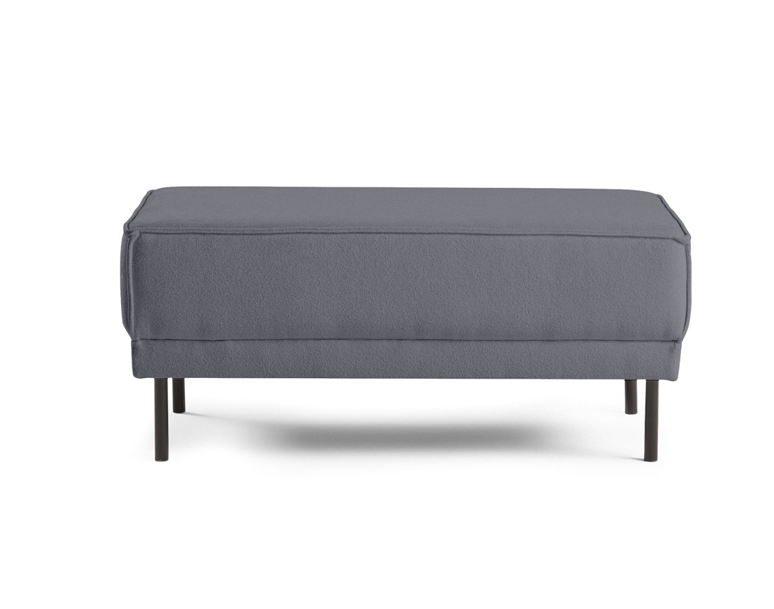 Pouf pieds hauts en tissu Charlie