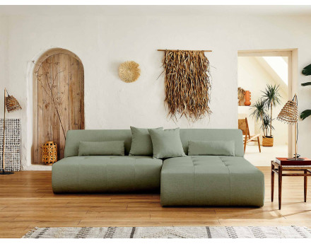 Canapé d'angle réversible modulable 4 places - en tissu - Onyx