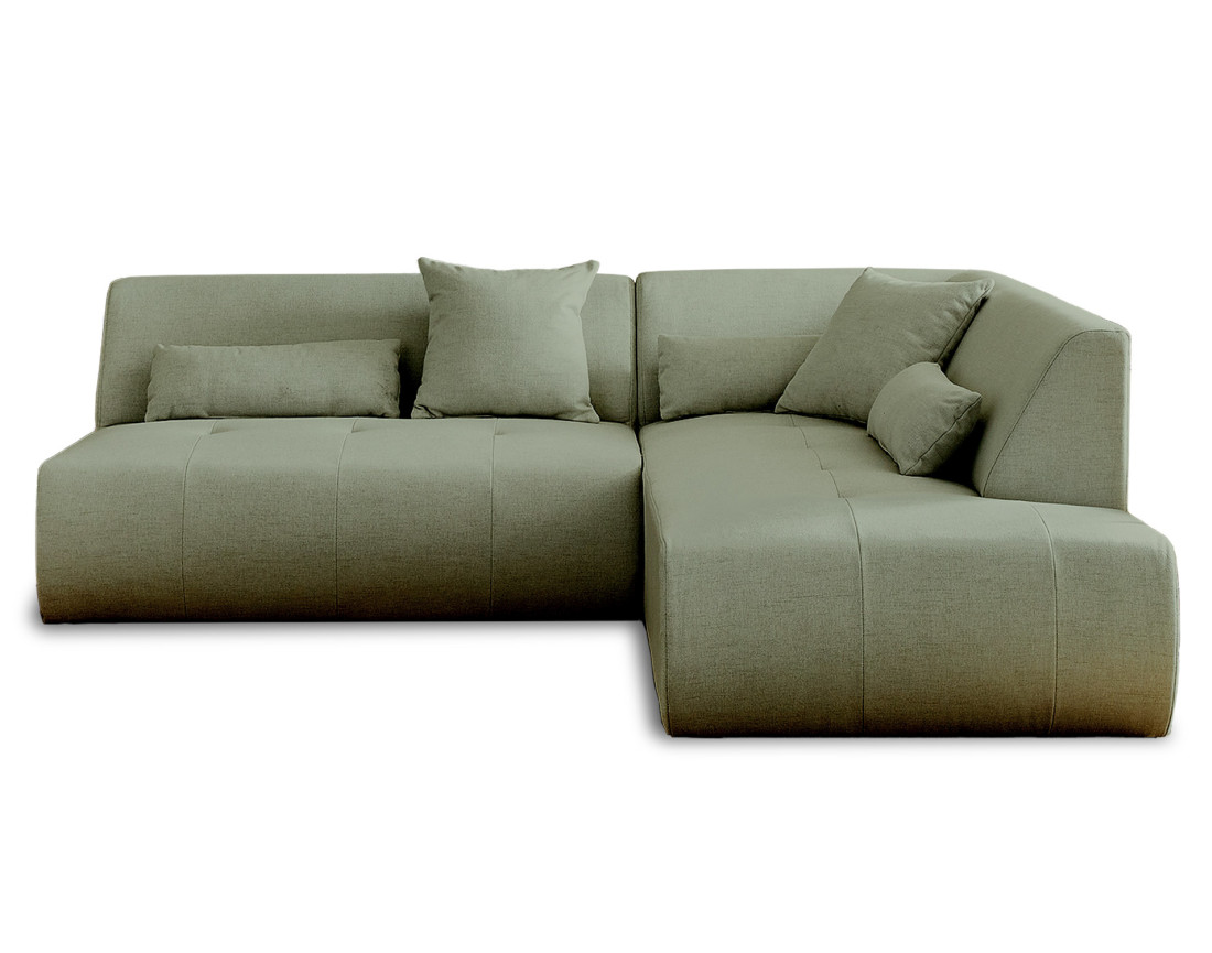 Canapé modulable d'angle droit 5 places - en tissu - Onyx