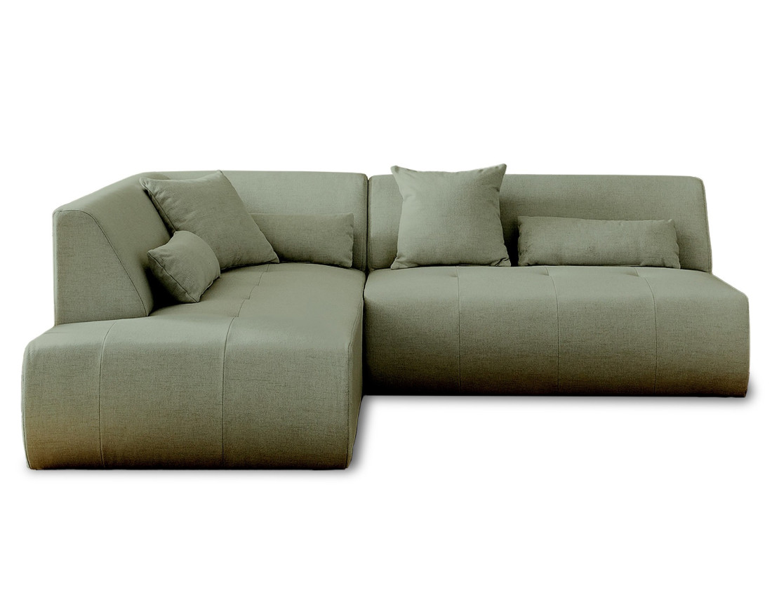 Onyx - canapé d'angle gauche modulable 5 places - en tissu