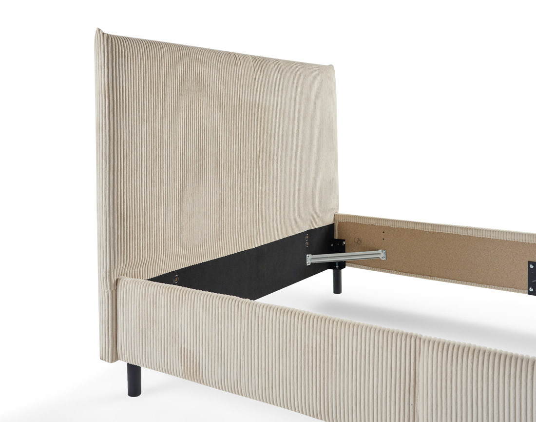 Cadre de lit 160x200 cm en velours côtelé Botticelli