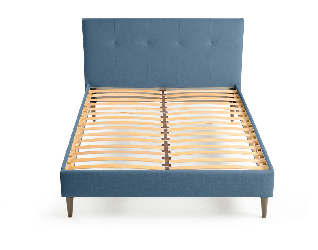 Lit 140x190 cm avec sommier inclus en tissu Monet