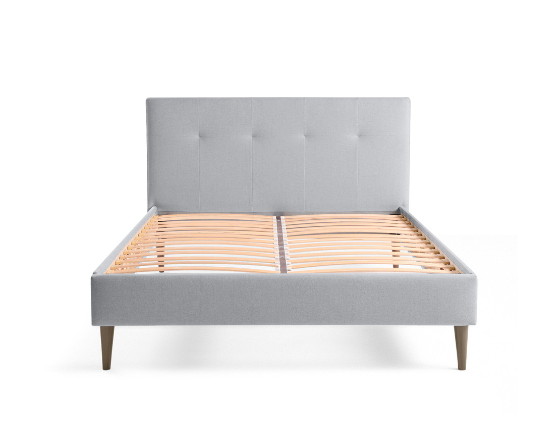 Lit 140x190 cm avec sommier inclus en tissu Monet