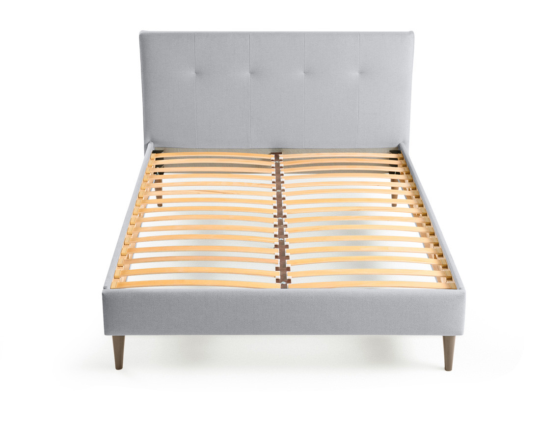 Lit 140x190 cm avec sommier inclus en tissu Monet