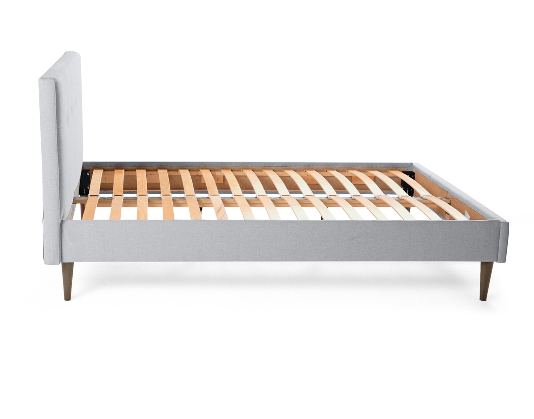 Lit 140x190 cm avec sommier inclus en tissu Monet