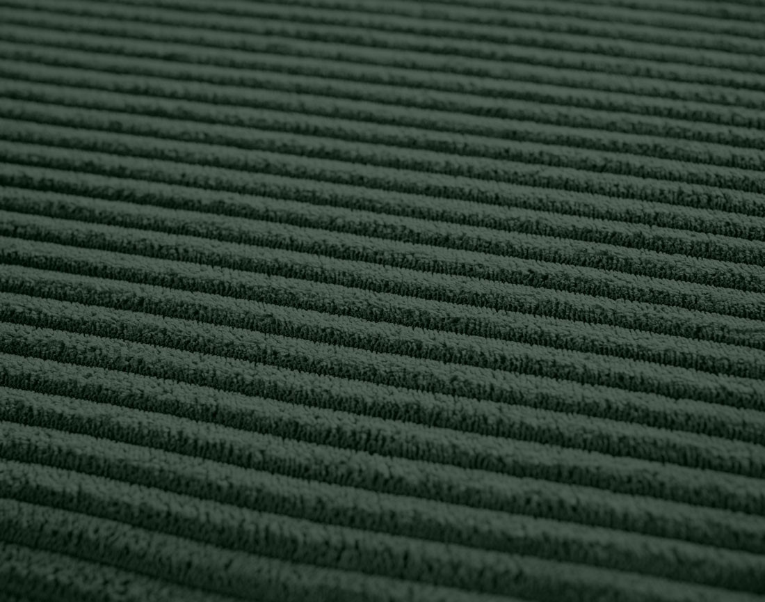 Canapé d'angle réversible 4 places - convertible avec coffre - en velours côtelé - Cezanne