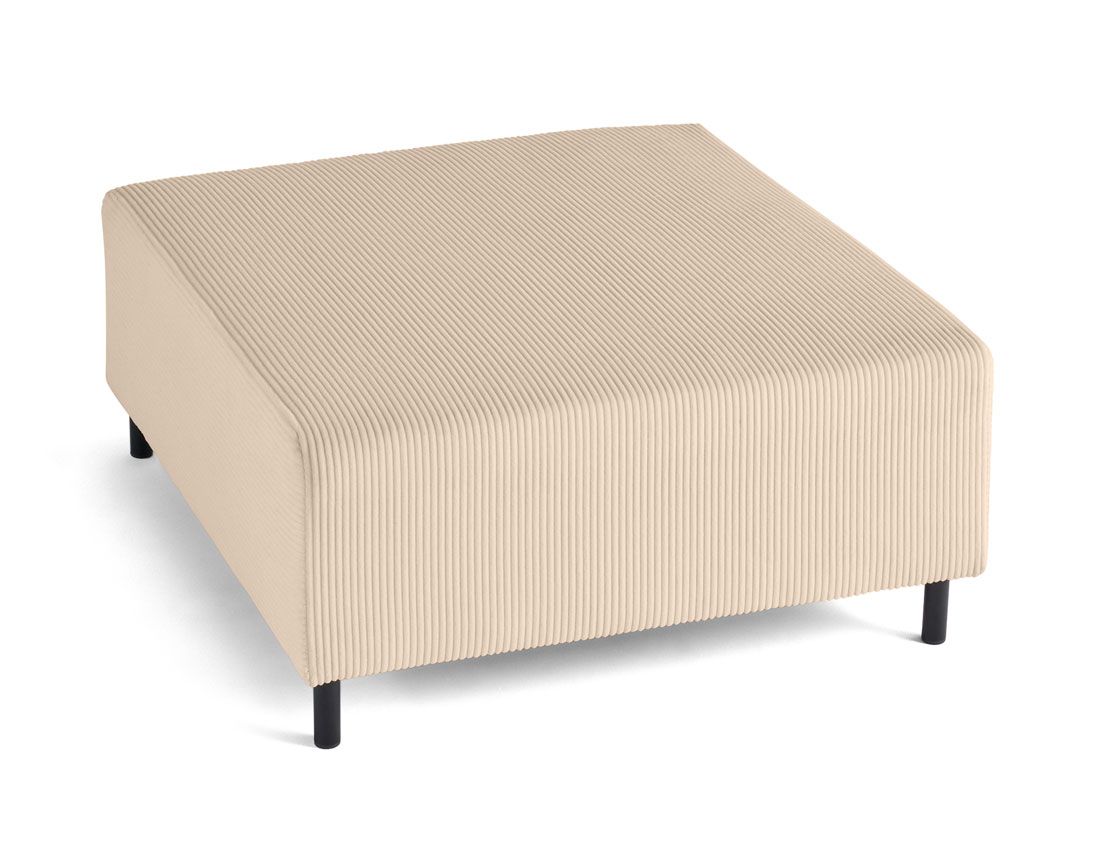 Edinburg - pouf modulable - en velours côtelé Lisa Design