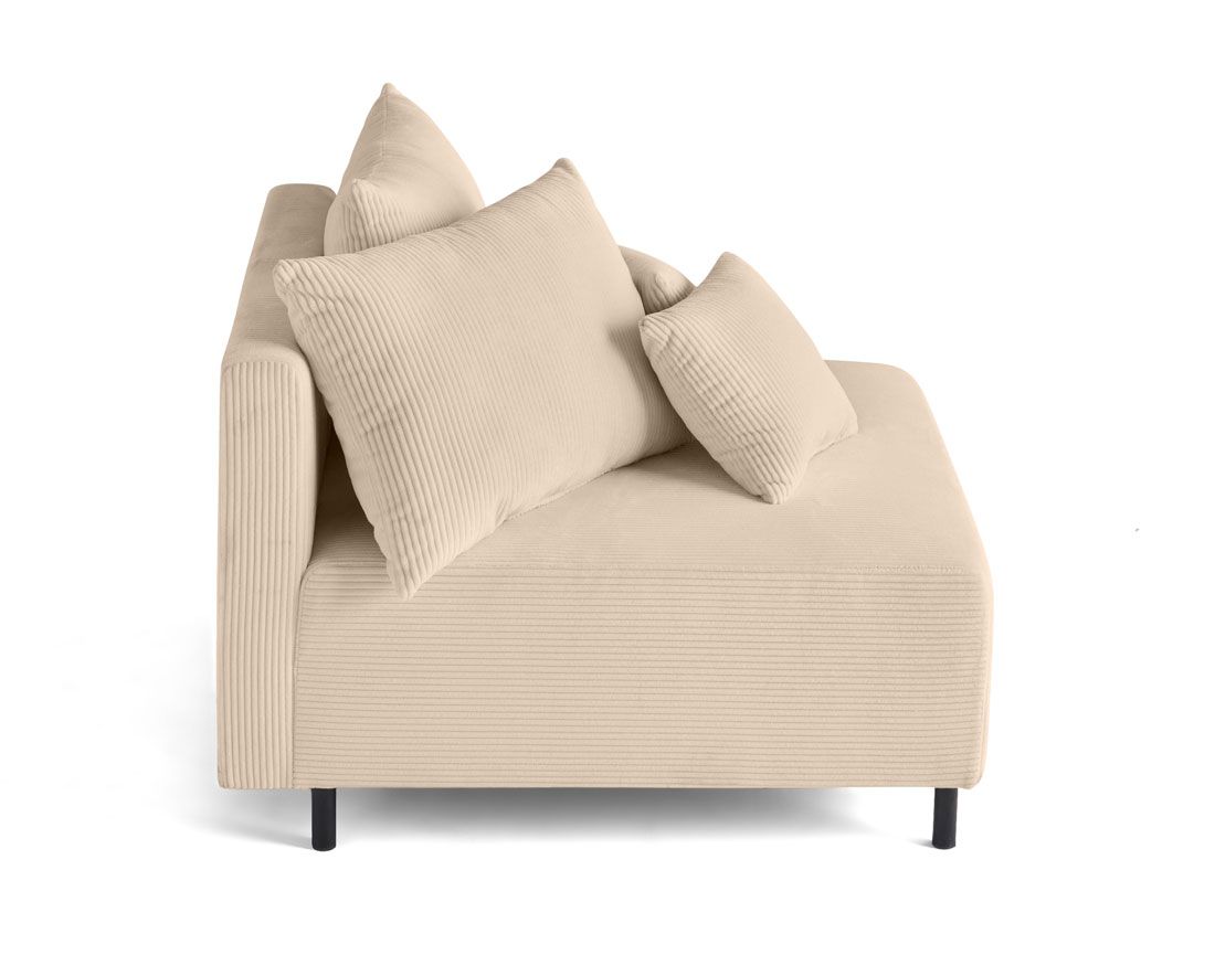 Edinburg - module d'assise sans accoudoirs - en velours côtelé Lisa Design
