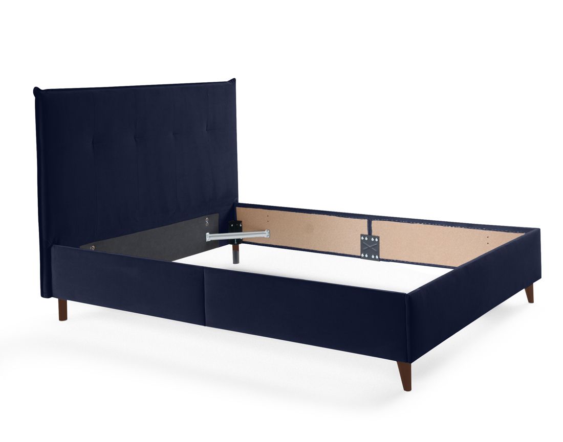 Dali - cadre de lit - 140x190 - en velours Bestmobilier