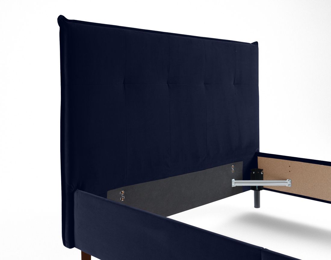 Dali - cadre de lit - 140x190 - en velours Bestmobilier