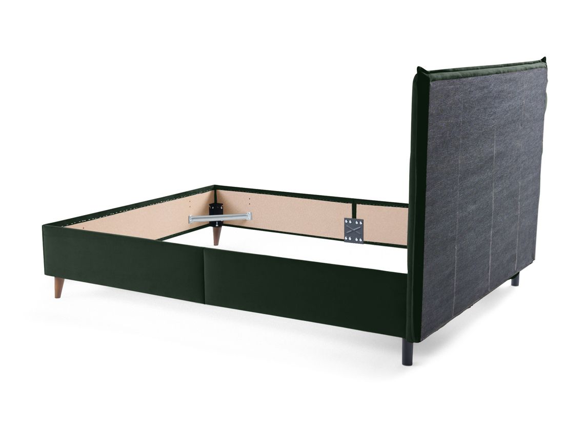 Dali - cadre de lit - 140x190 - en velours Bestmobilier