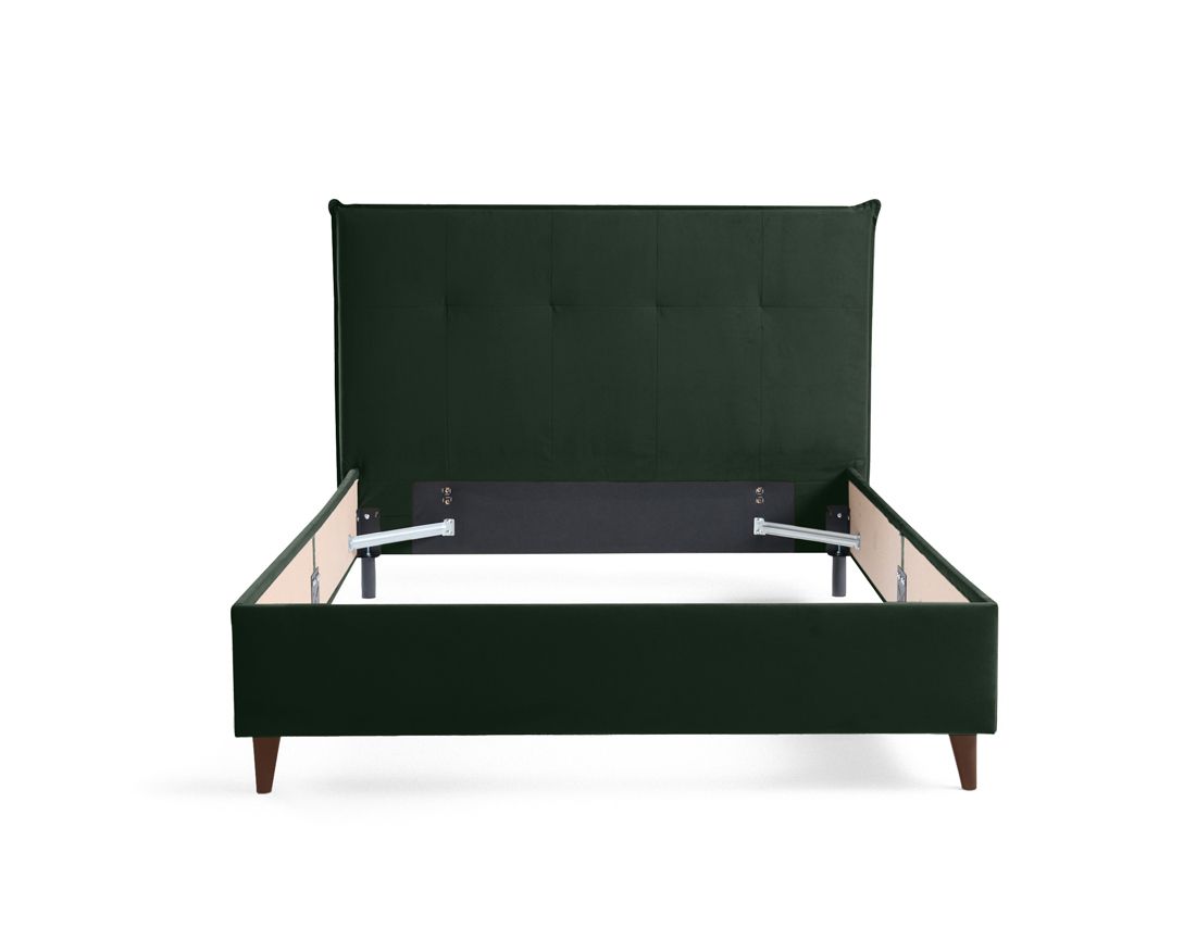 Dali - cadre de lit - 140x190 - en velours Bestmobilier