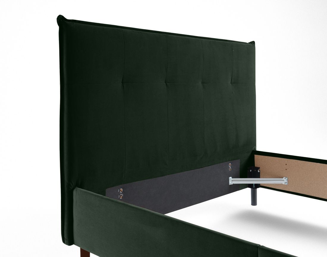 Dali - cadre de lit - 140x190 - en velours Bestmobilier