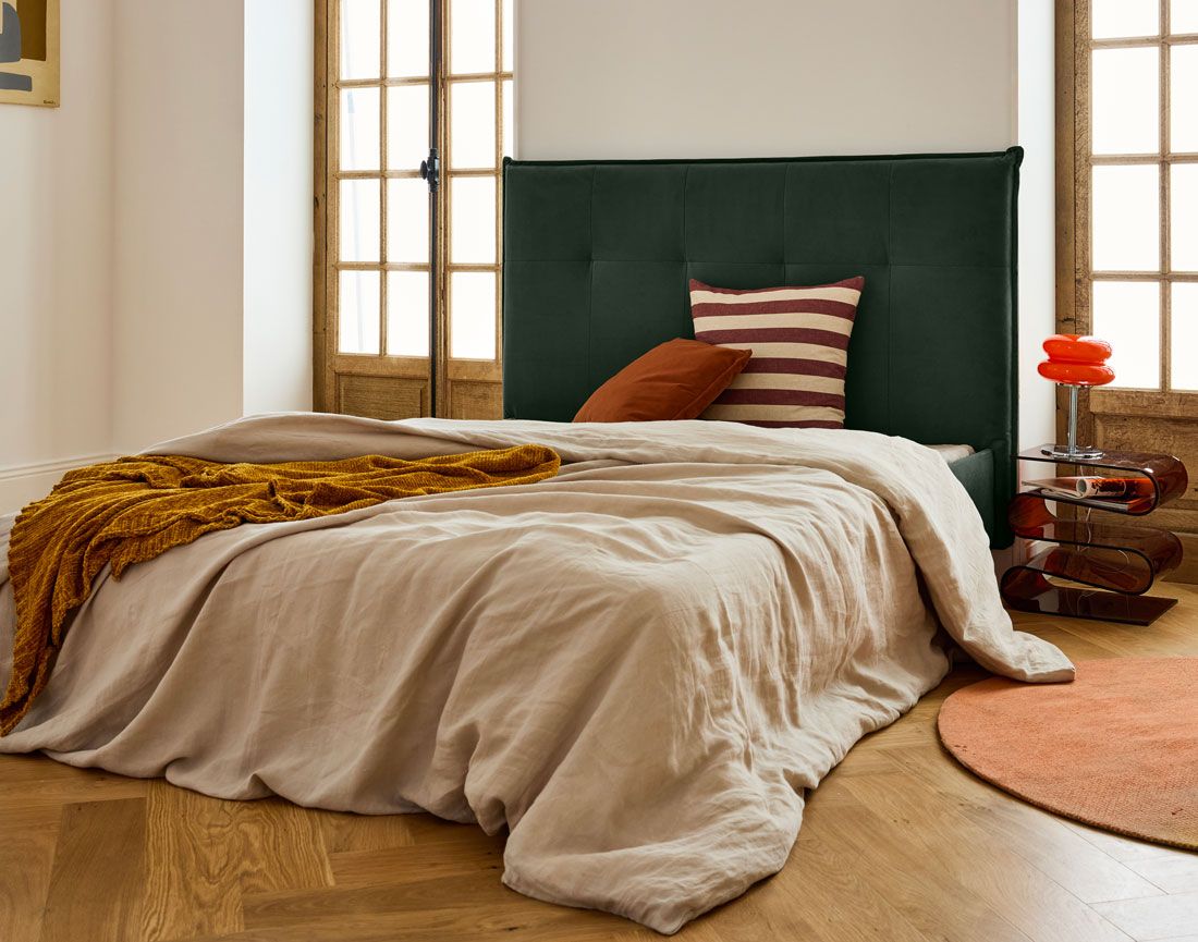 Dali - cadre de lit - 160x200 - en velours Bestmobilier