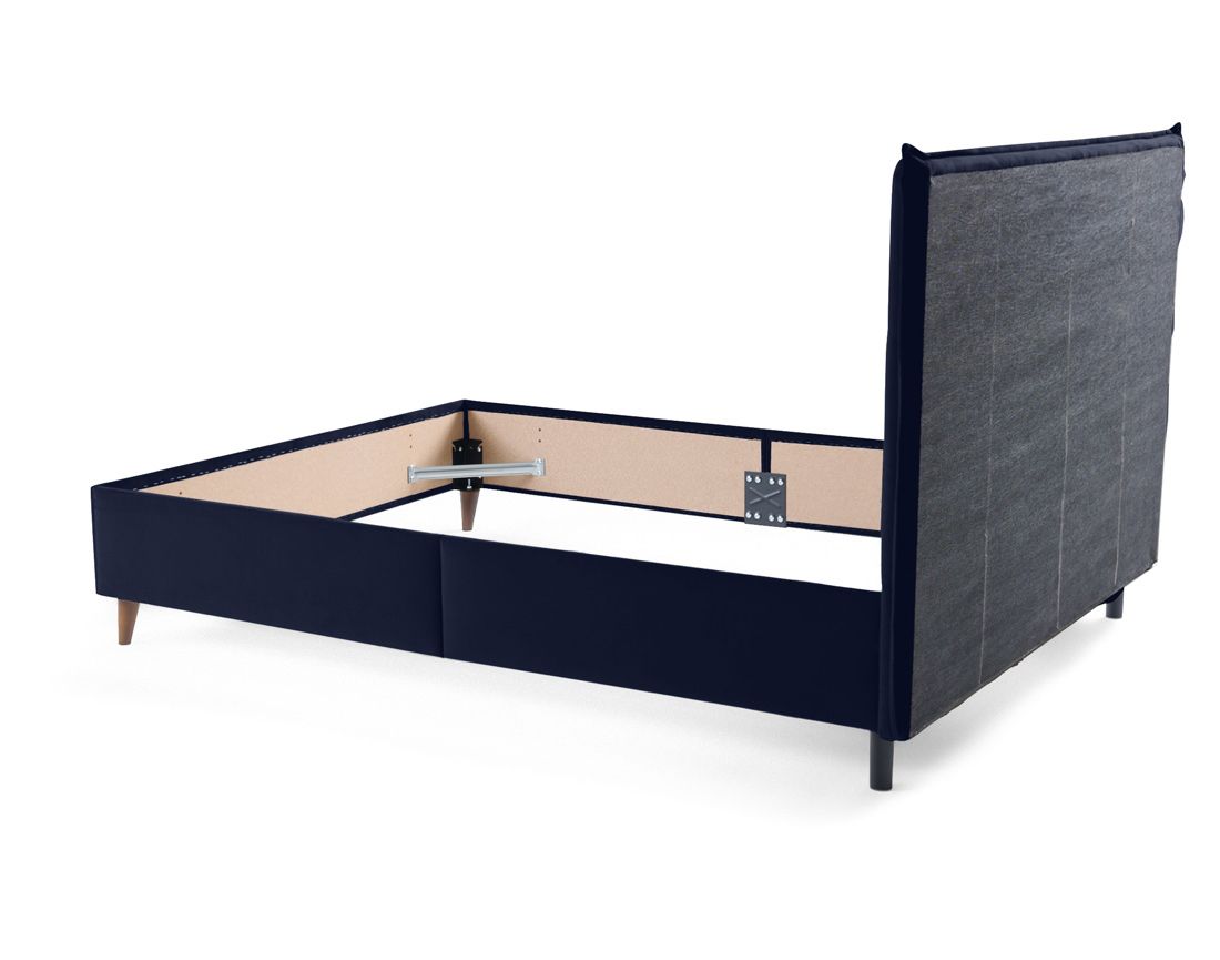 Dali - cadre de lit - 160x200 - en velours Bestmobilier