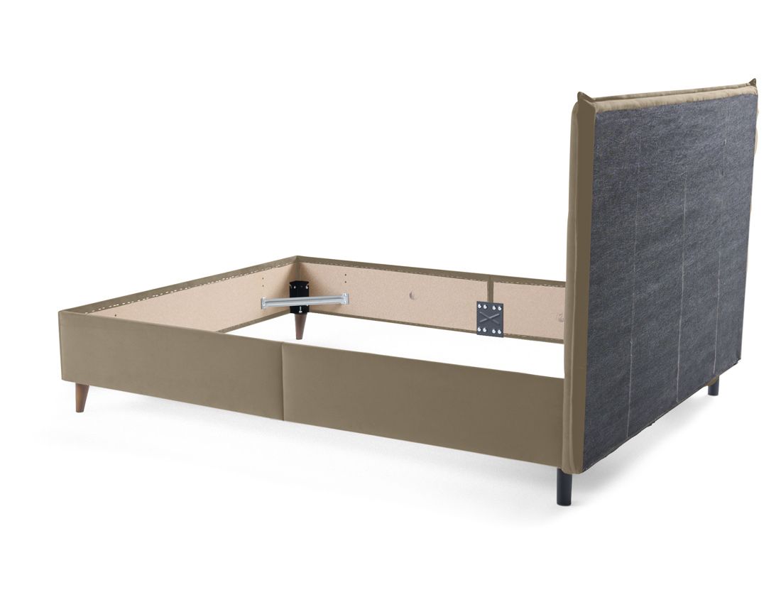 Dali - cadre de lit - 140x190 - en velours Bestmobilier