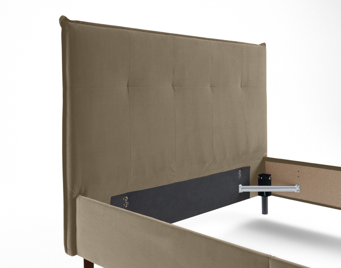 Cadre de lit 160x200 cm en velours Dali