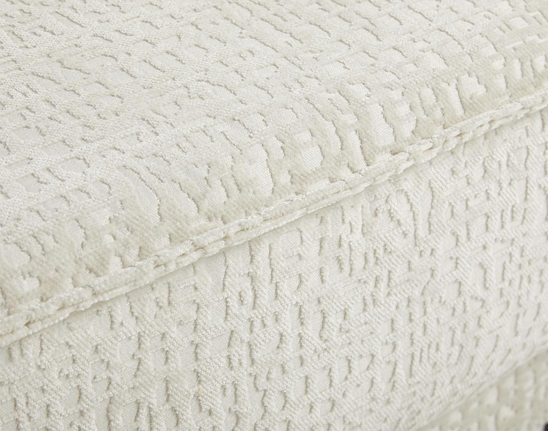 Canapé d'angle convertible avec coffre en tissu velours relief Charlie