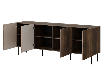 Buffet bas bois 4 portes 200 cm Franco