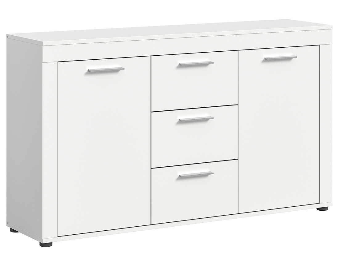 Buffet bas blanc 125 cm Stafford