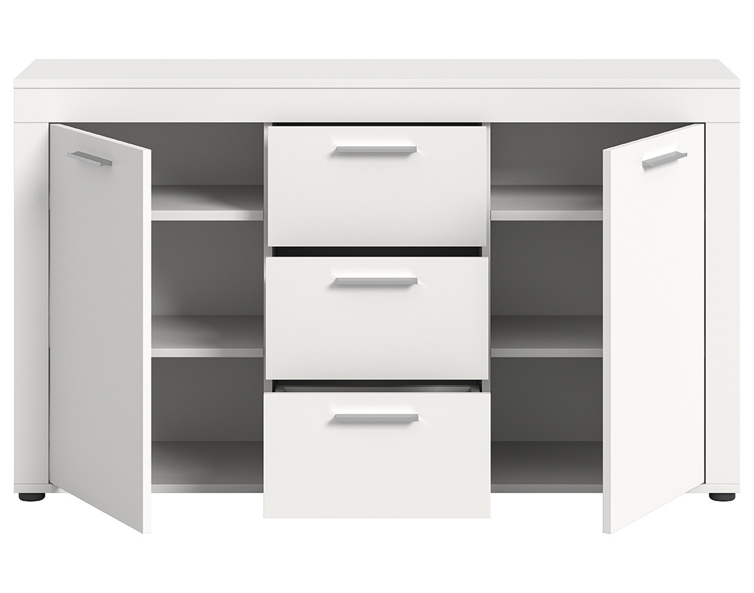 Buffet bas blanc 125 cm Stafford