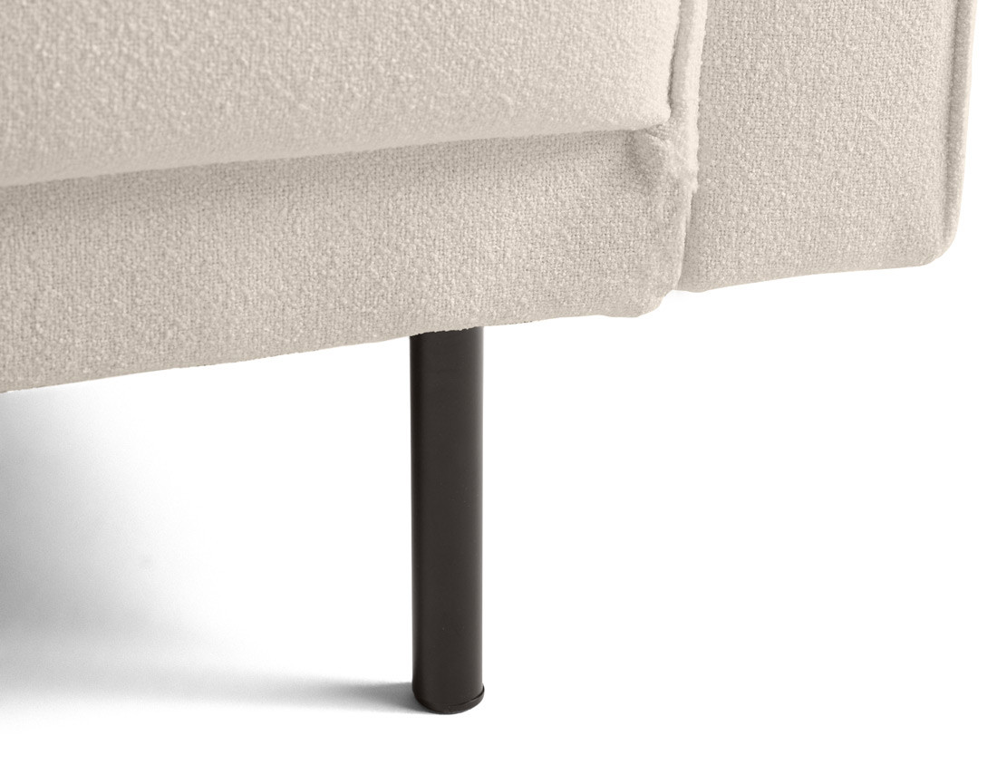 Fauteuil pieds hauts en tissu Charlie