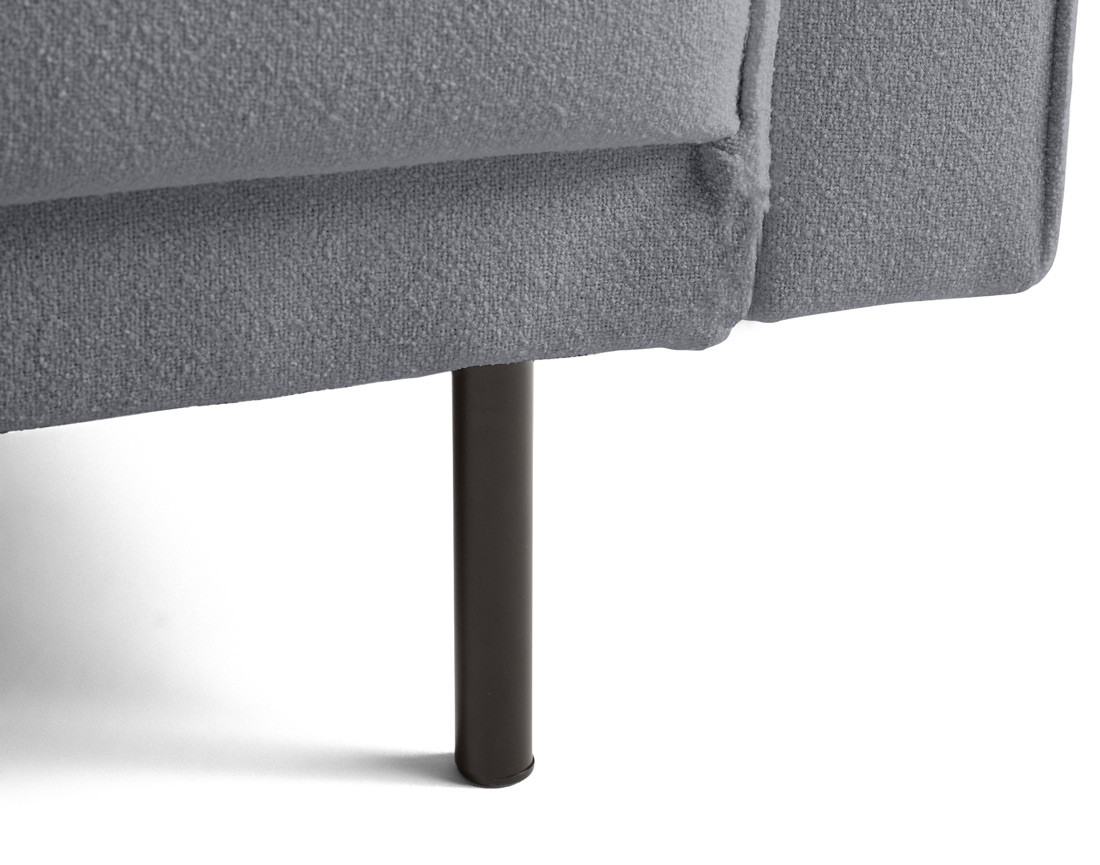 Fauteuil pieds hauts en tissu Charlie