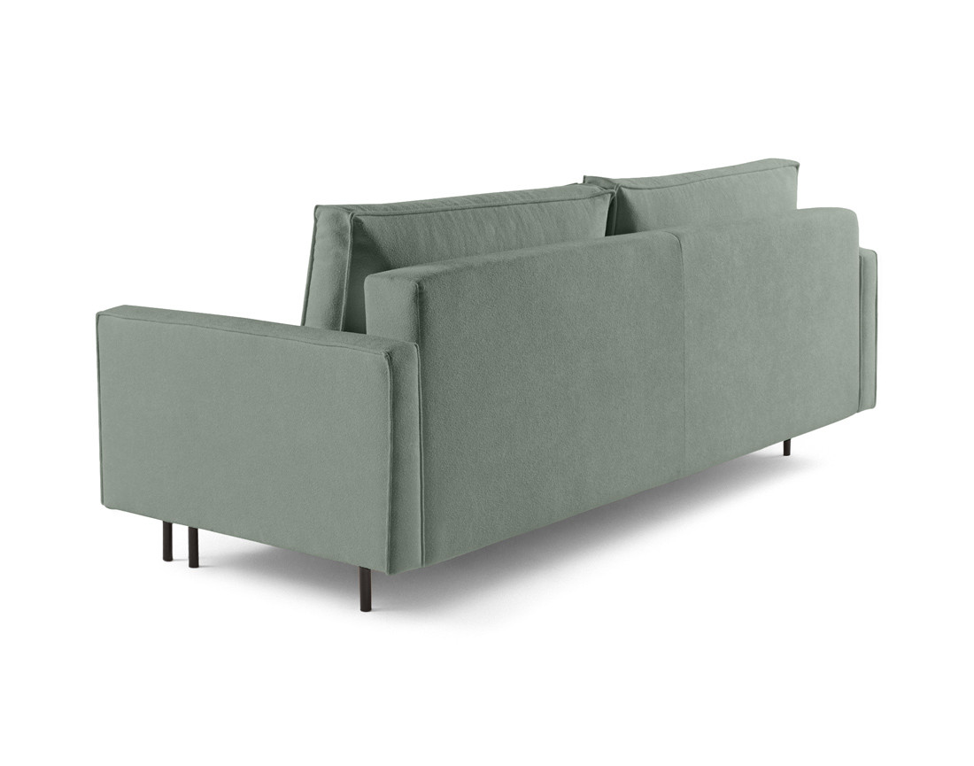 Canapé droit 3 places convertible avec coffre en tissu Charlie
