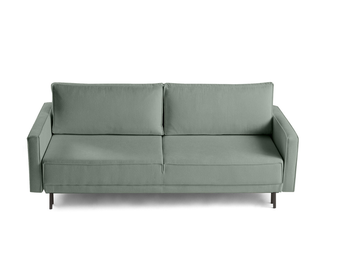 Canapé droit 3 places convertible avec coffre en tissu Charlie