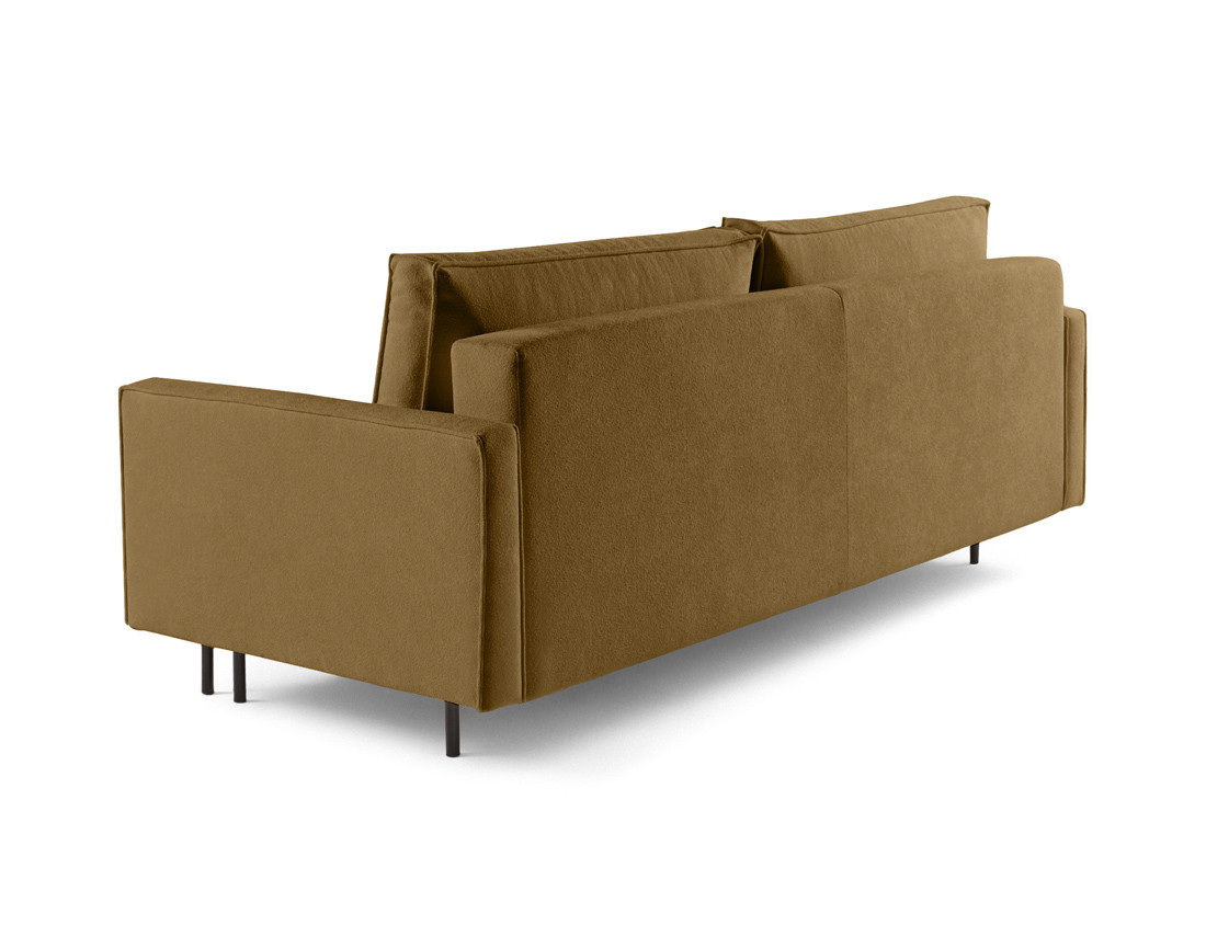 Canapé droit 3 places convertible avec coffre en tissu Charlie