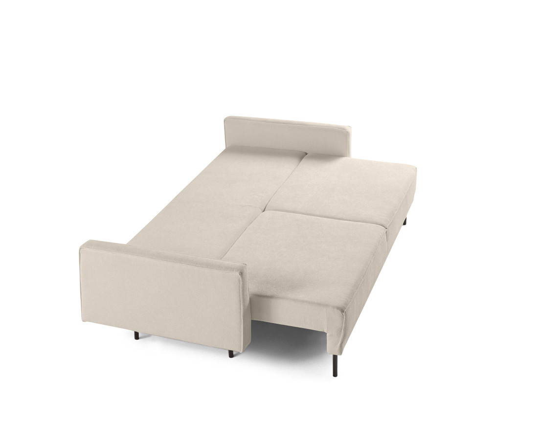 Canapé droit 3 places convertible avec coffre en tissu Charlie