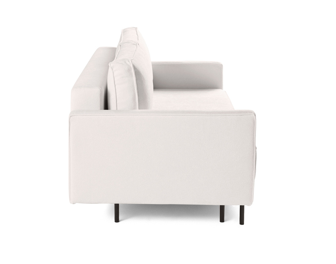 Canapé droit 3 places convertible avec coffre en tissu Charlie