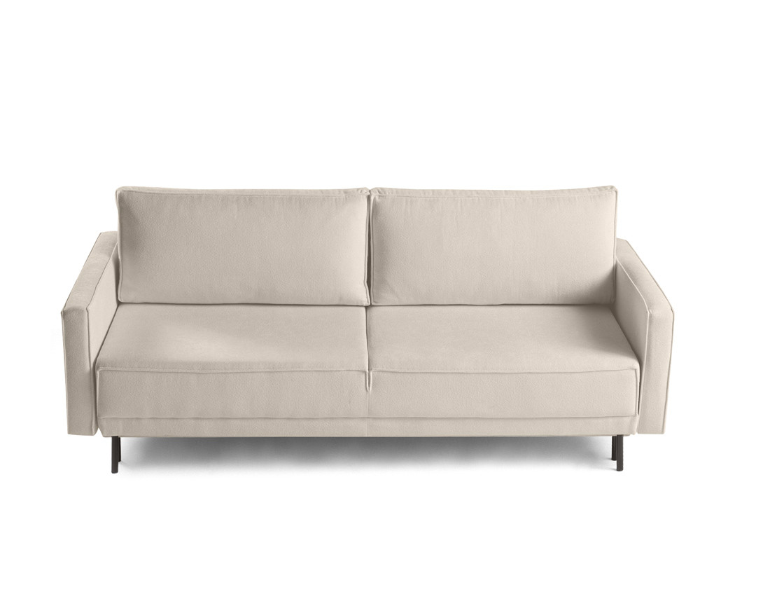 Canapé droit 3 places convertible avec coffre en tissu Charlie