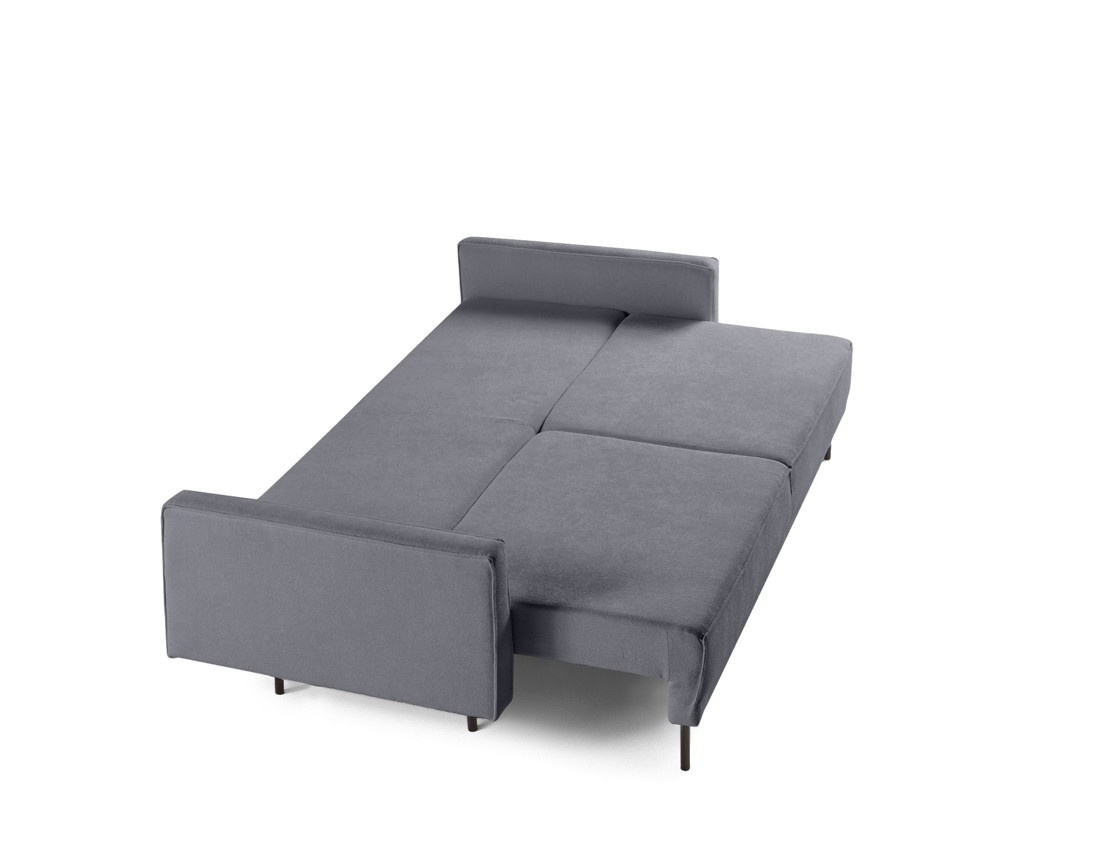 Canapé droit 3 places convertible avec coffre en tissu Charlie