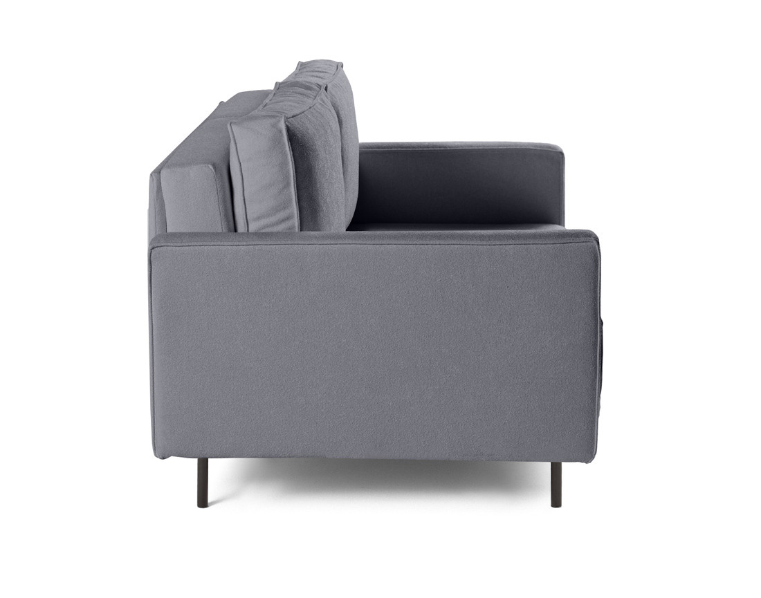 Canapé droit 2 places en tissu Charlie