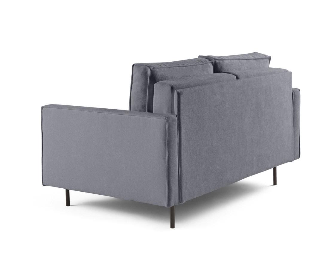 Canapé droit 2 places en tissu Charlie