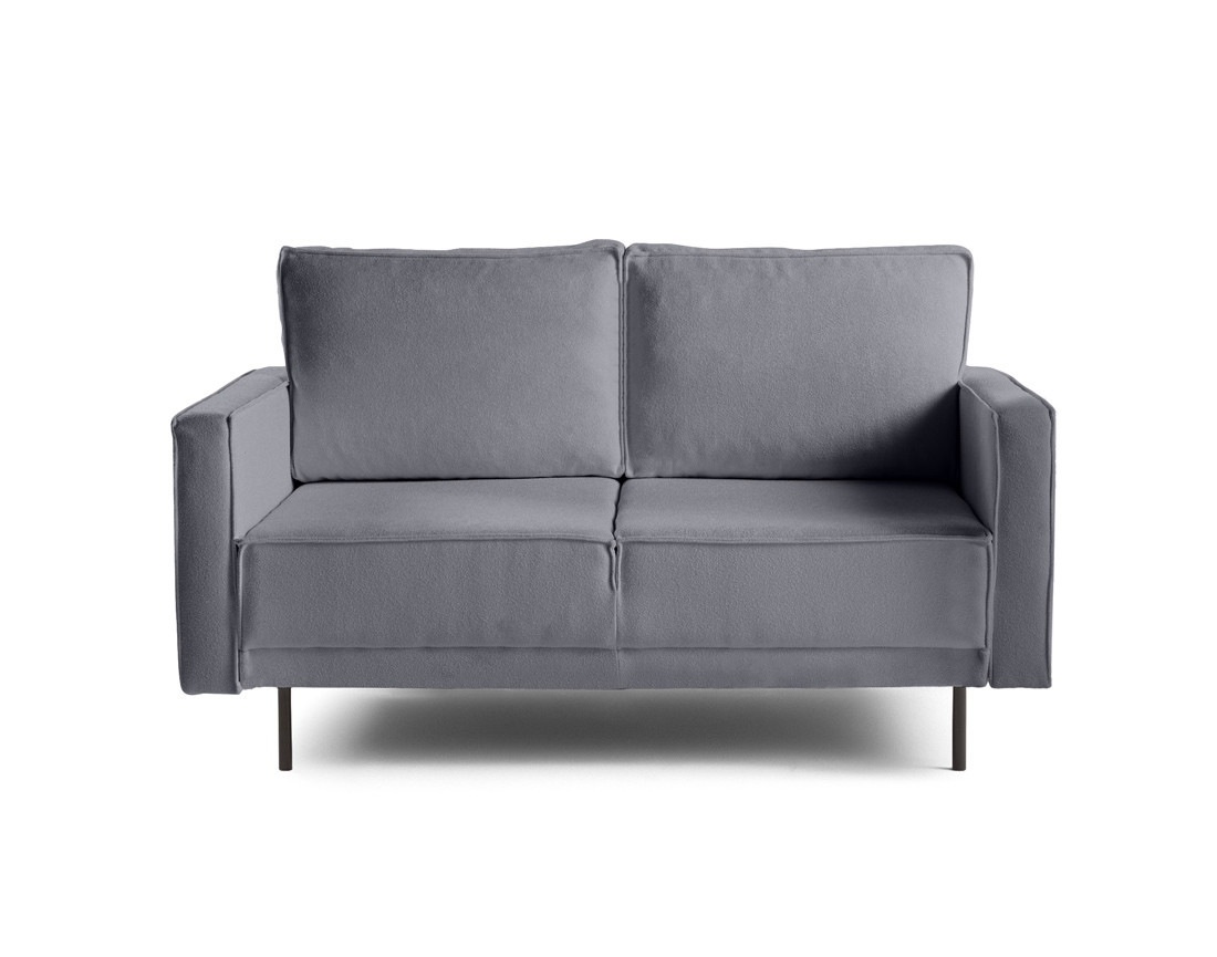 Canapé droit 2 places en tissu Charlie