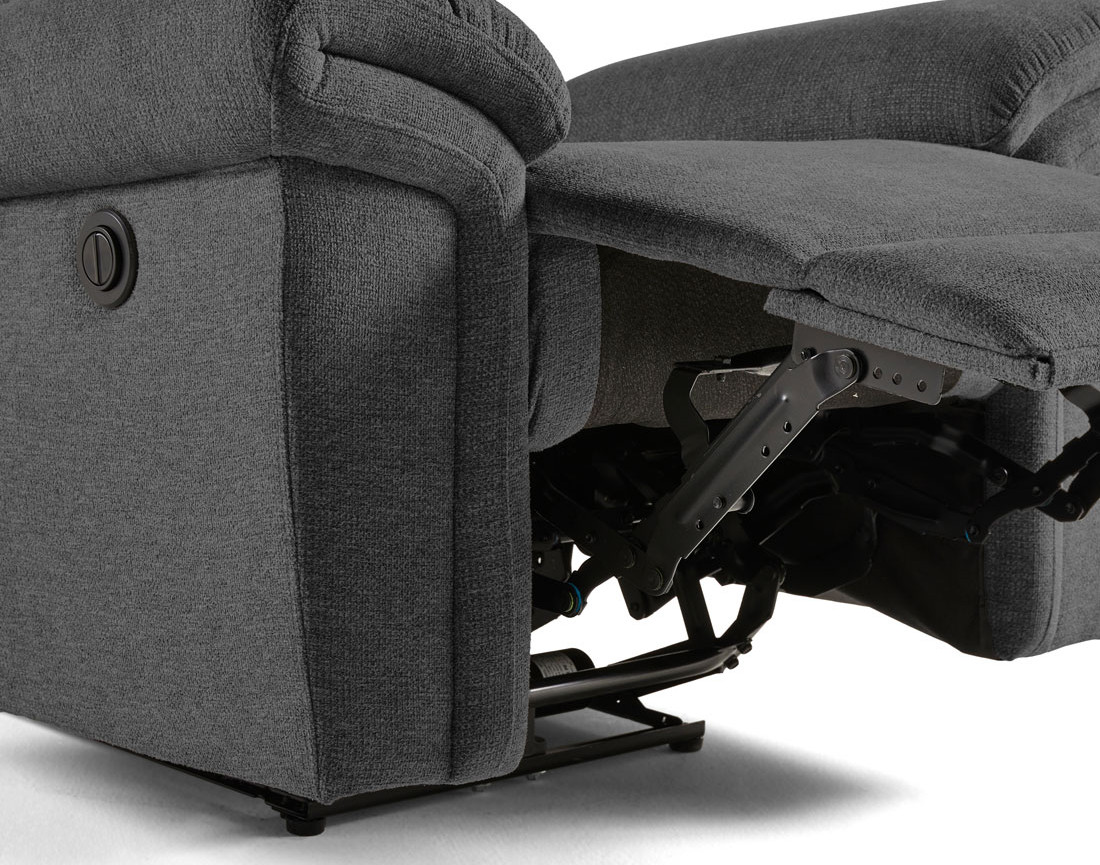 Fauteuil relax électrique en tissu Jasmin