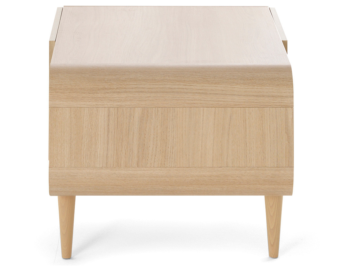 Table basse bois et cannage 1 niche 100 cm Mathilde