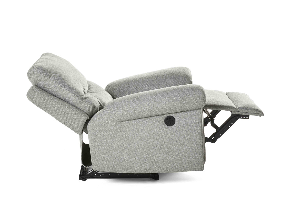 Fauteuil relax électrique en tissu Jasmin