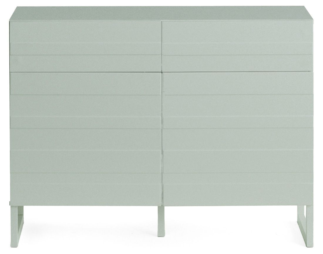 Sofia - buffet bas - vert sauge mat - 110 cm Bestmobilier