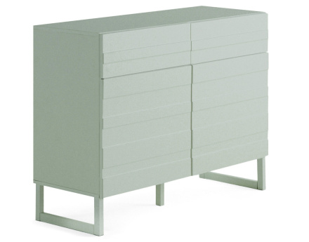 Buffet bas vert sauge 110 cm Sofia