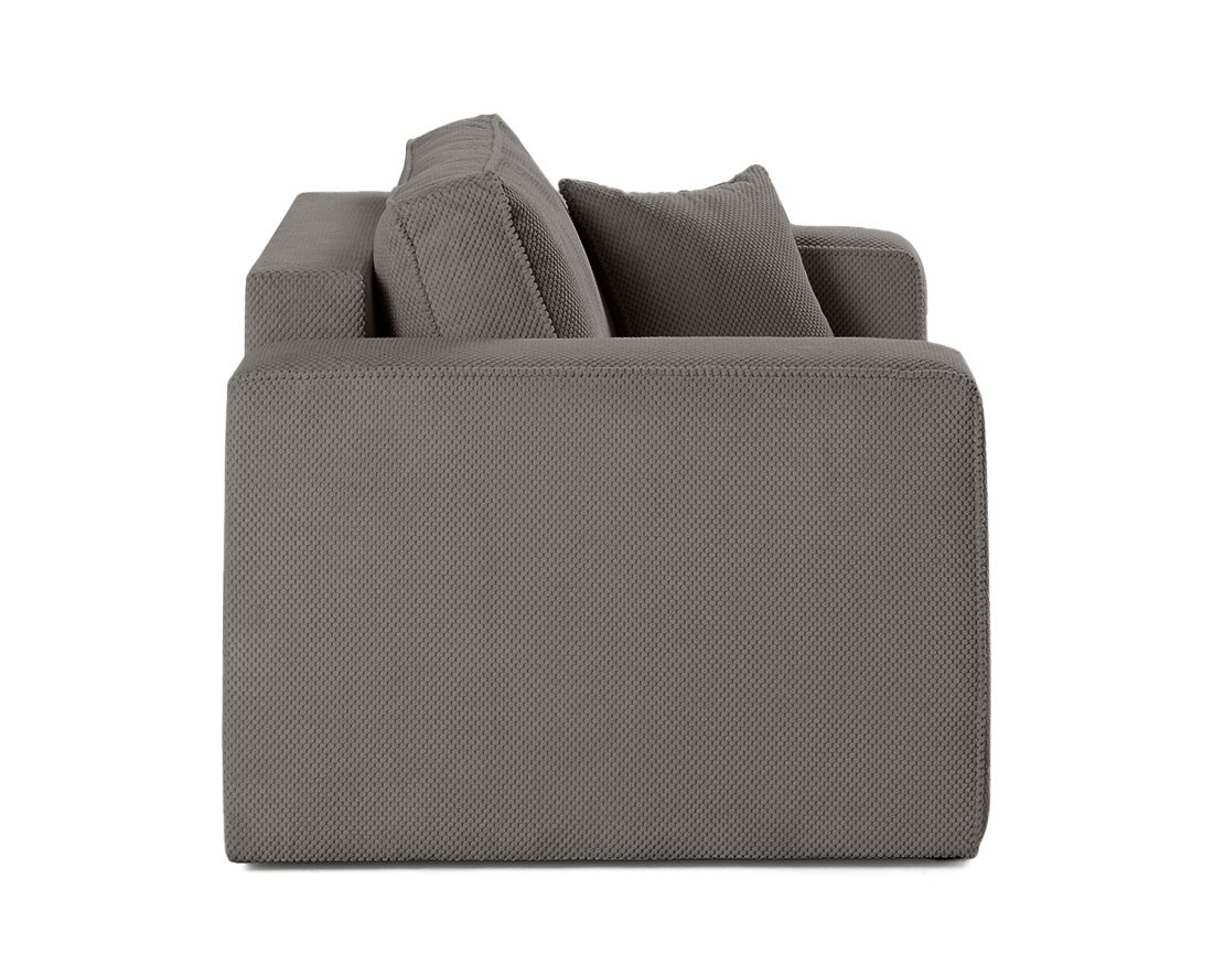 Fauteuil en velours texturé Topaze