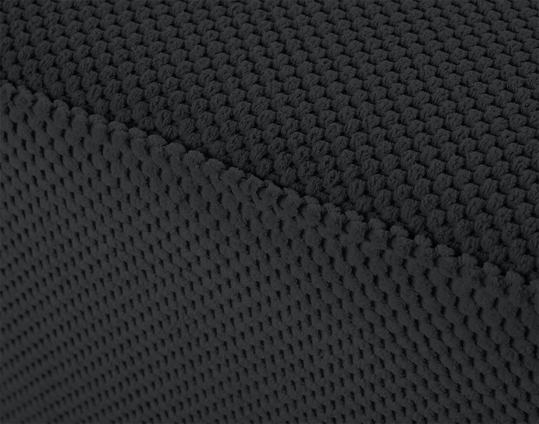 Fauteuil en velours texturé Topaze