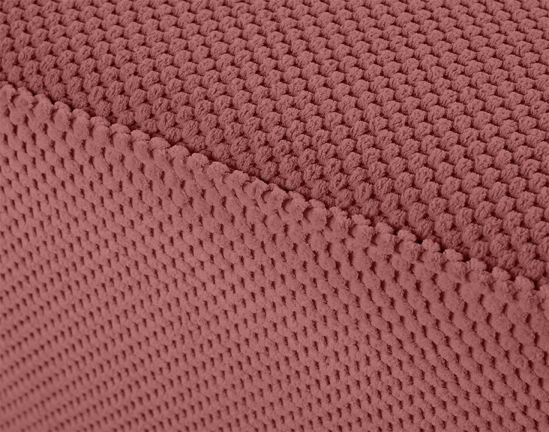 Fauteuil en velours texturé Topaze