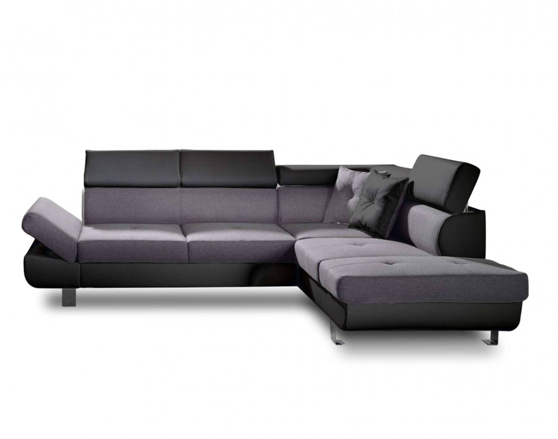 Lisbona - Canapé d'angle droit convertible - L 252 x P 190cm