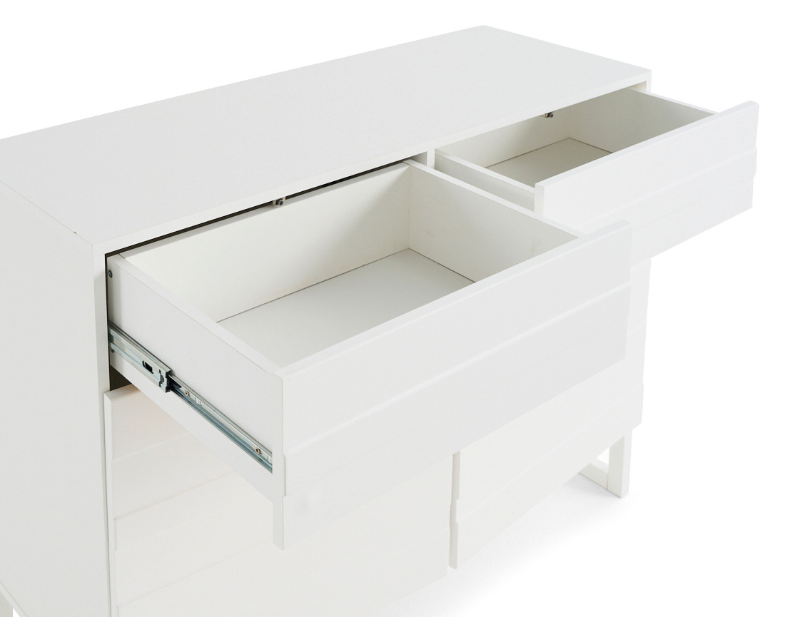 Buffet bas blanc 110 cm Sofia