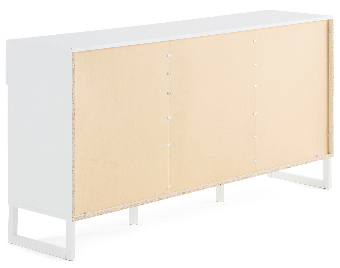 Buffet bas blanc 165 cm Sofia