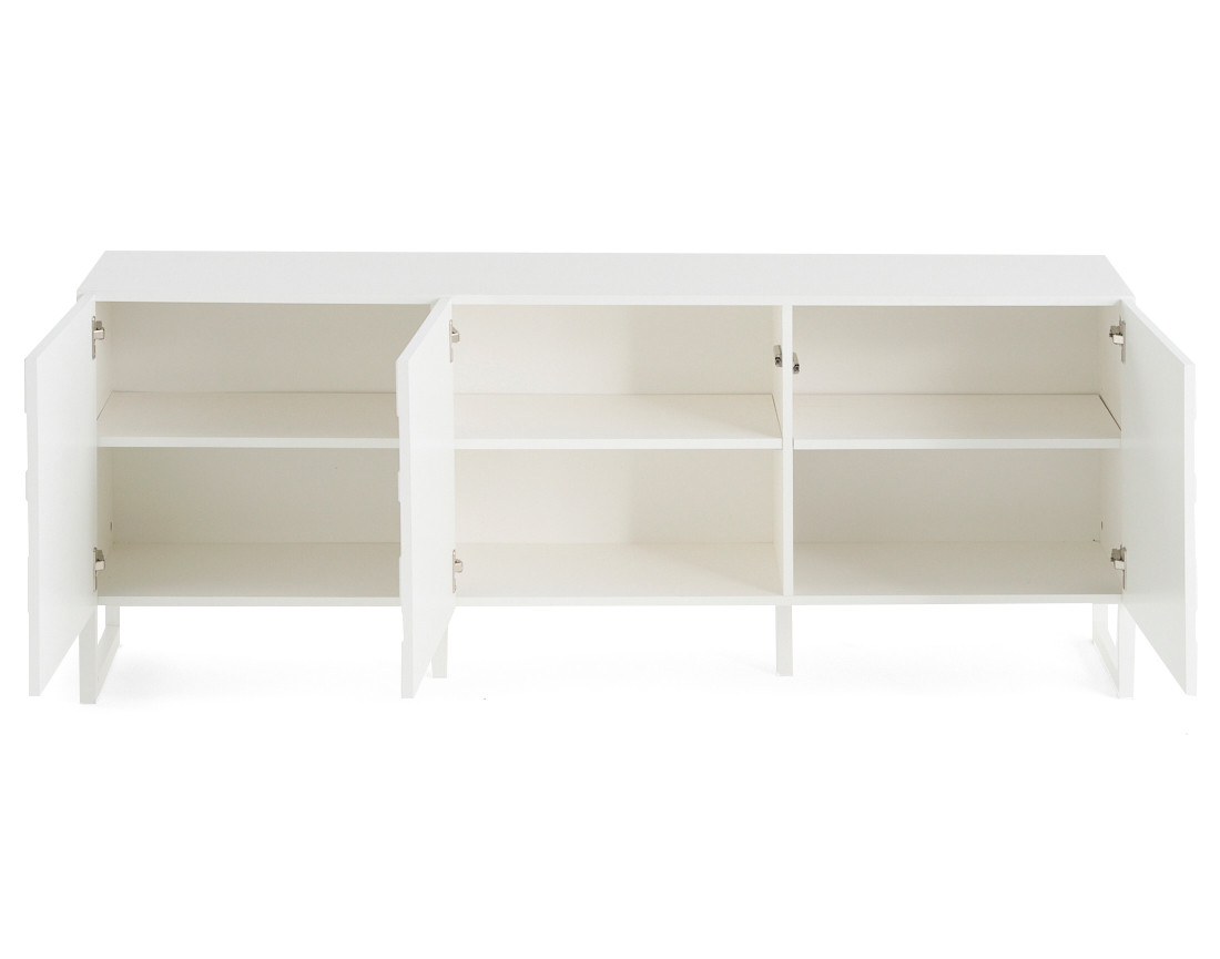 Meuble TV blanc 165 cm Sofia