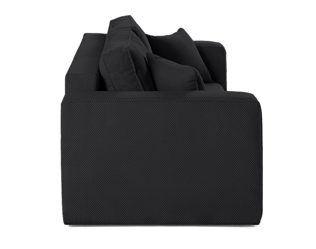 Canapé droit 2 places en velours texturé Topaze